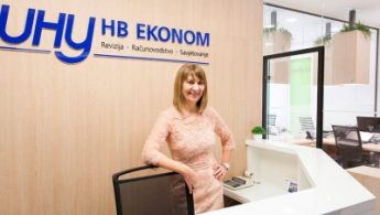 Picture of Helena Budiša inside the UHY HB Ekonom office