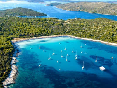 Boats and Adriatic Sea