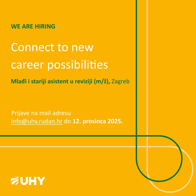 UHY mlađi stariji asistent u reviziji revizija posao
